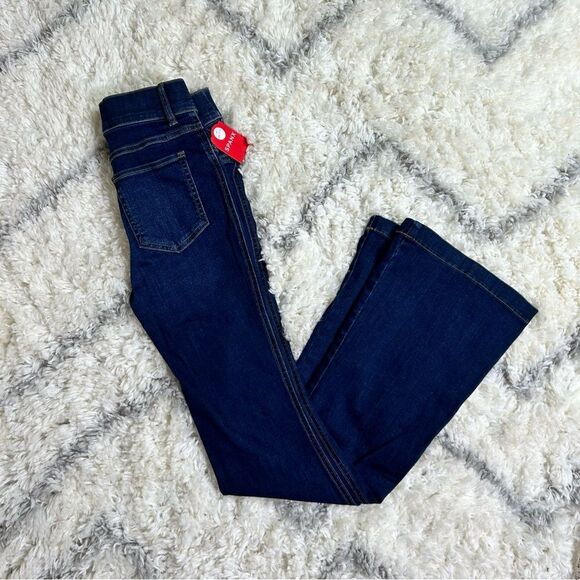 SPANX Dark Blue Flare Women's Jeans - Picture 2 of 6